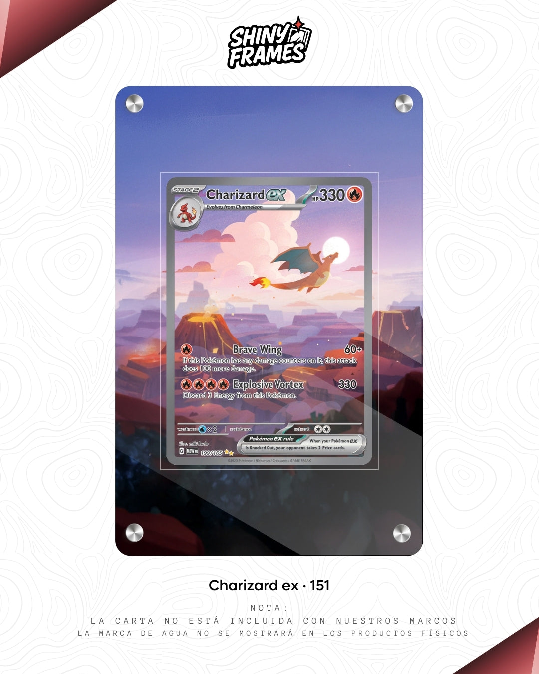 Charizard ex · 151 · Extended Art Frame