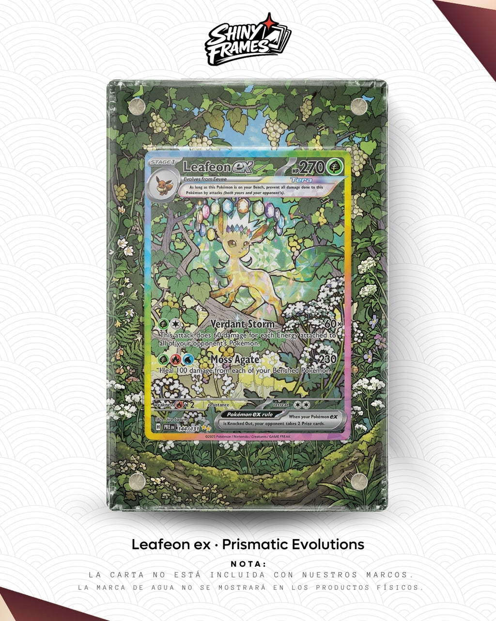 Leafeon ex · Prismatic Evolutions · Extended Art Frame